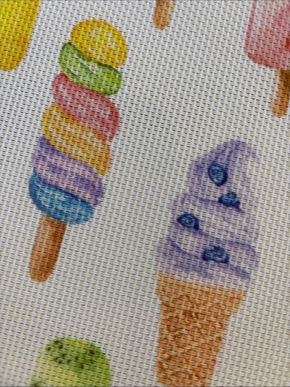Ice Cream Popsicle Placemat Set of 4 NWT Bliss Studio 13x18” pvc polyester
